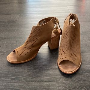 Toms Suede Block Heels